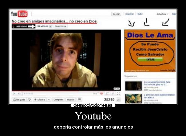 Youtube - debería controlar más los anuncios