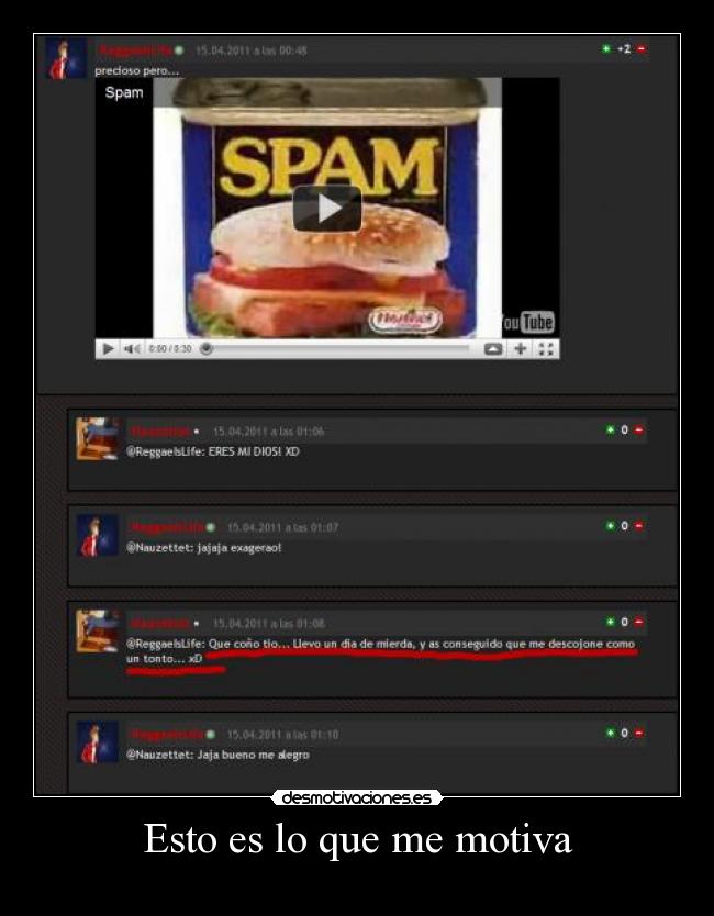 Esto es lo que me motiva -