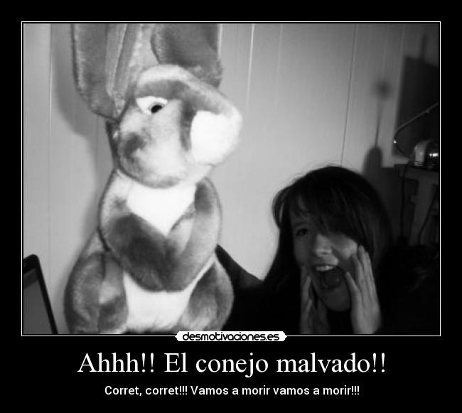 Ahhh!! El conejo malvado!! - 
