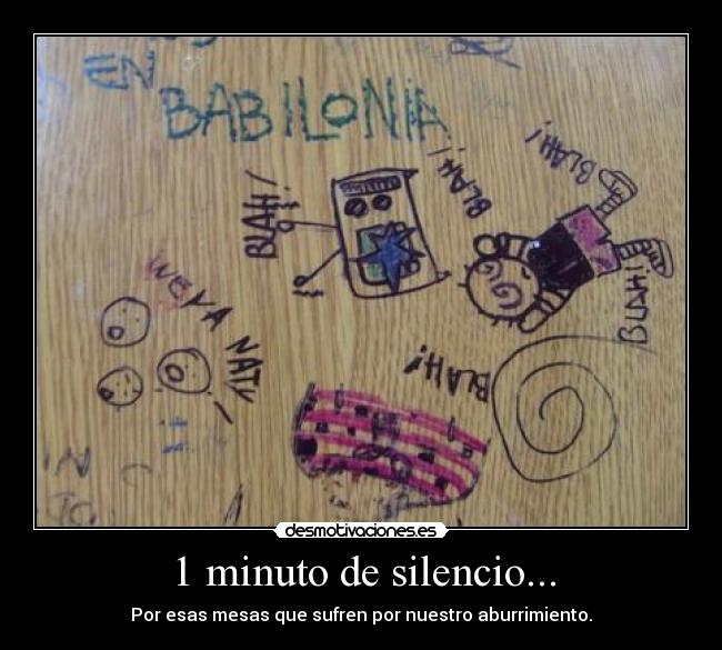 1 minuto de silencio... -