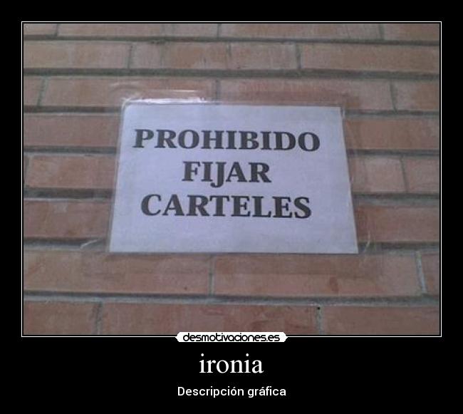ironia - Descripción gráfica