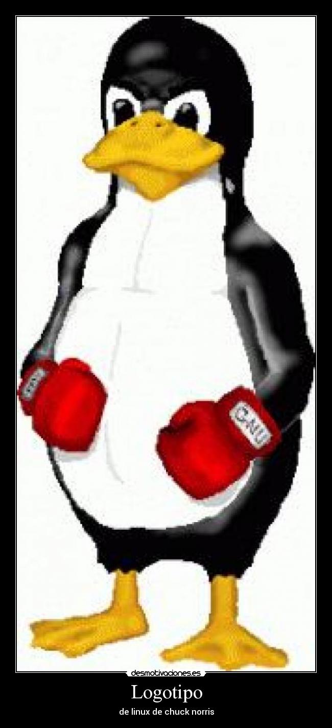 Logotipo - de linux de chuck norris