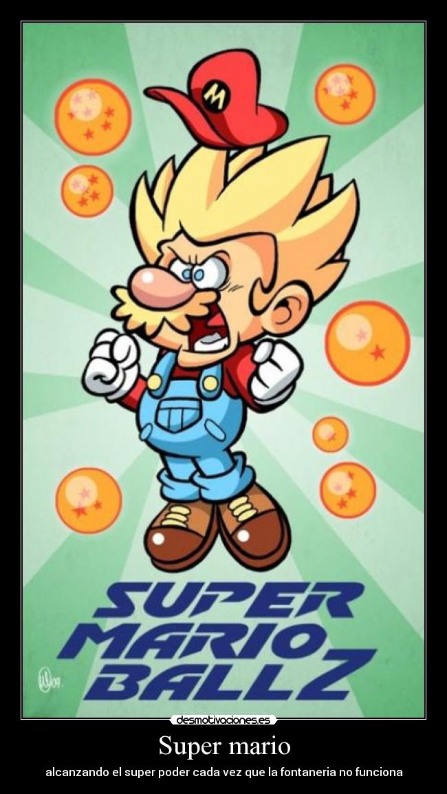 Super mario - alcanzando el super poder cada vez que la fontaneria no funciona