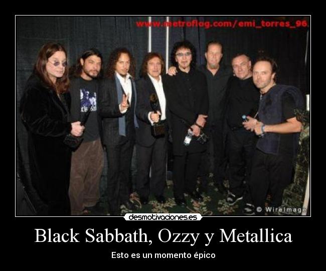 Black Sabbath, Ozzy y Metallica - 