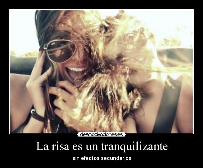 La risa es un tranquilizante -