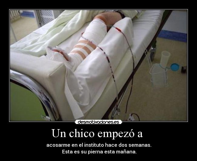 Un chico empezó a -