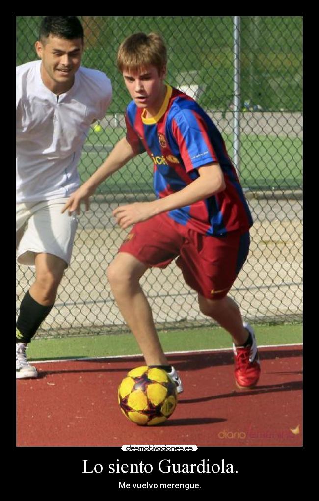 Lo siento Guardiola. - Me vuelvo merengue.