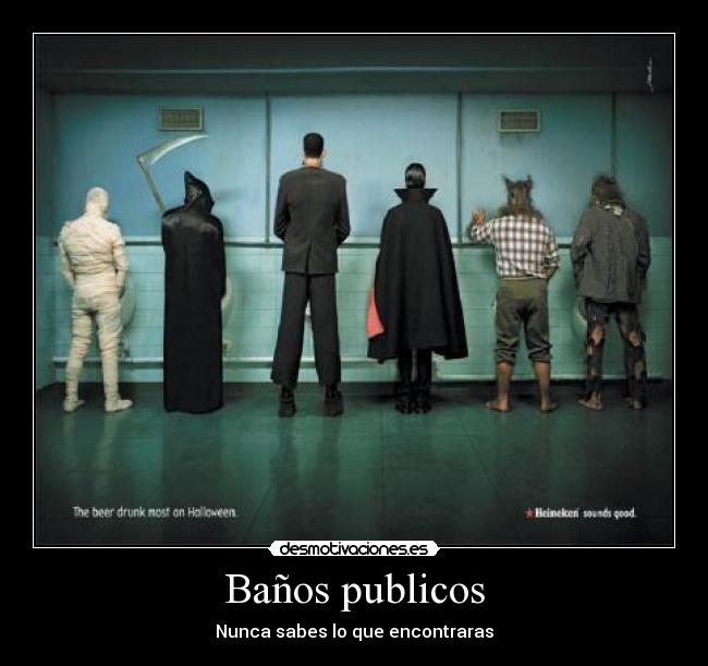Baños publicos - Nunca sabes lo que encontraras