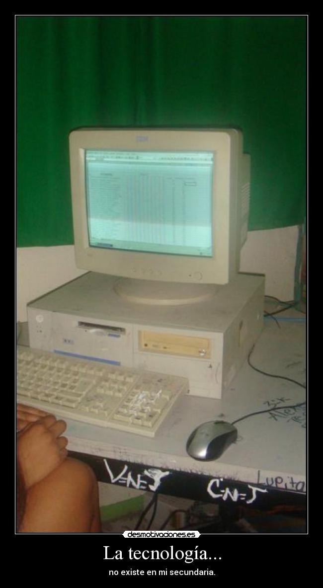 La tecnología... -