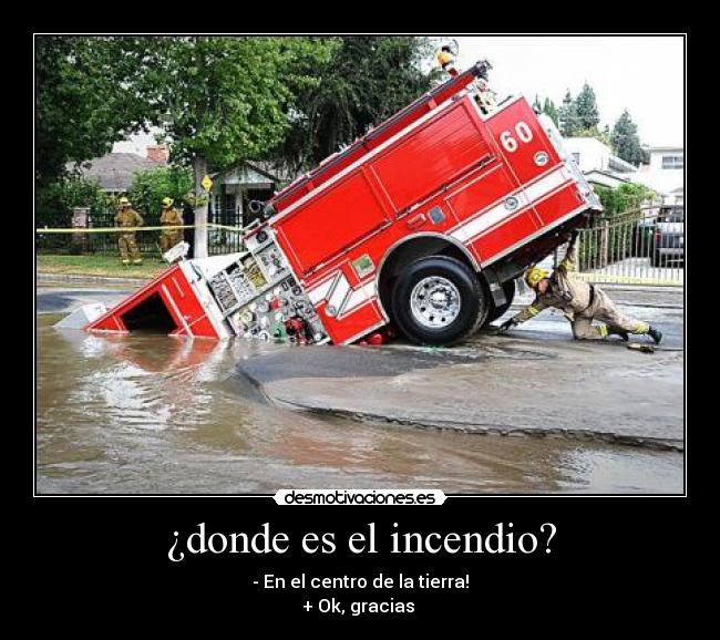 ¿donde es el incendio? -