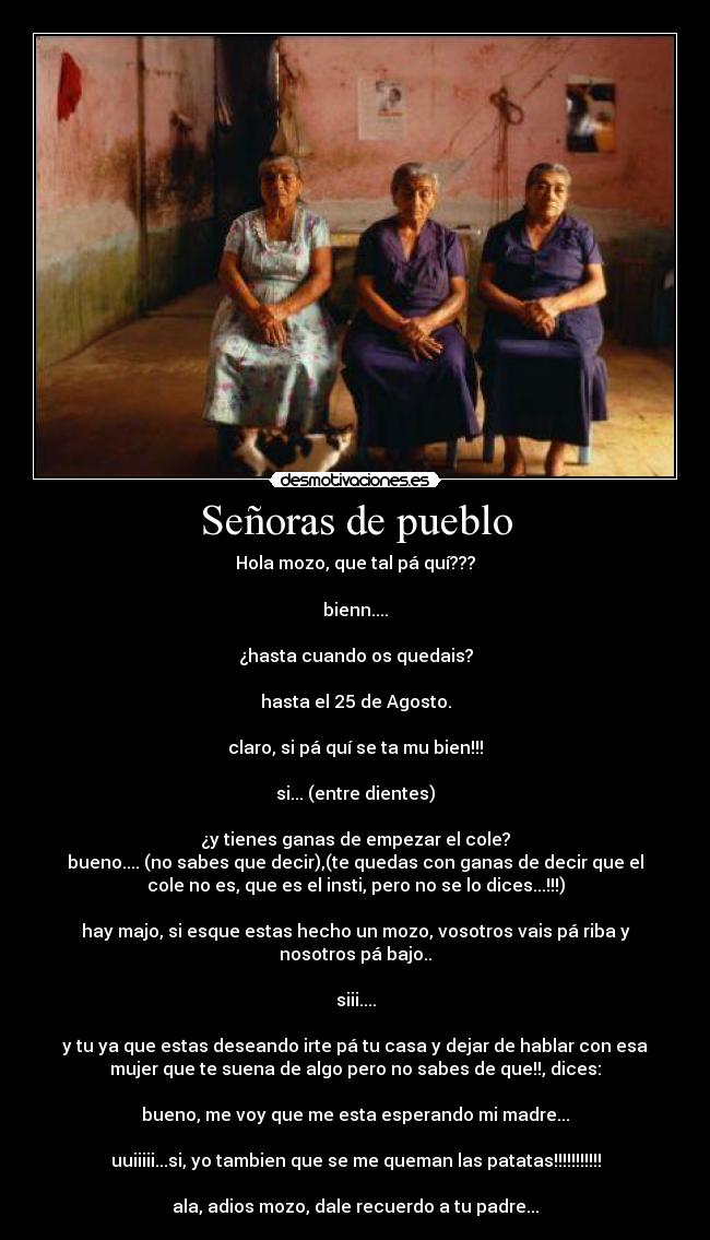 Señoras de pueblo - 