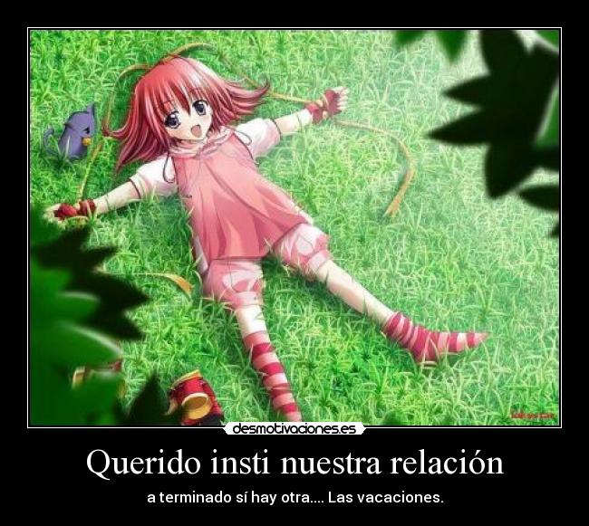 Querido insti nuestra relación -