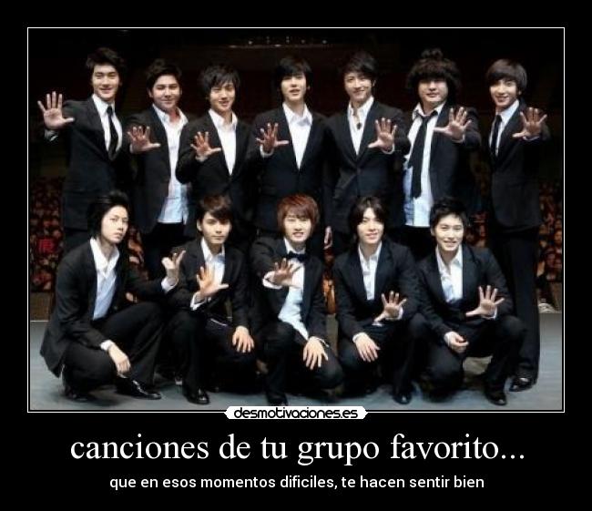 canciones de tu grupo favorito... - 