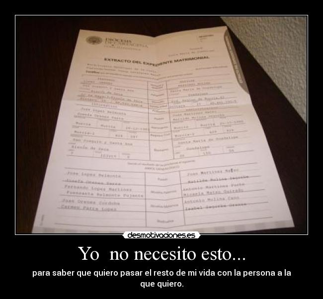 Yo  no necesito esto... - 