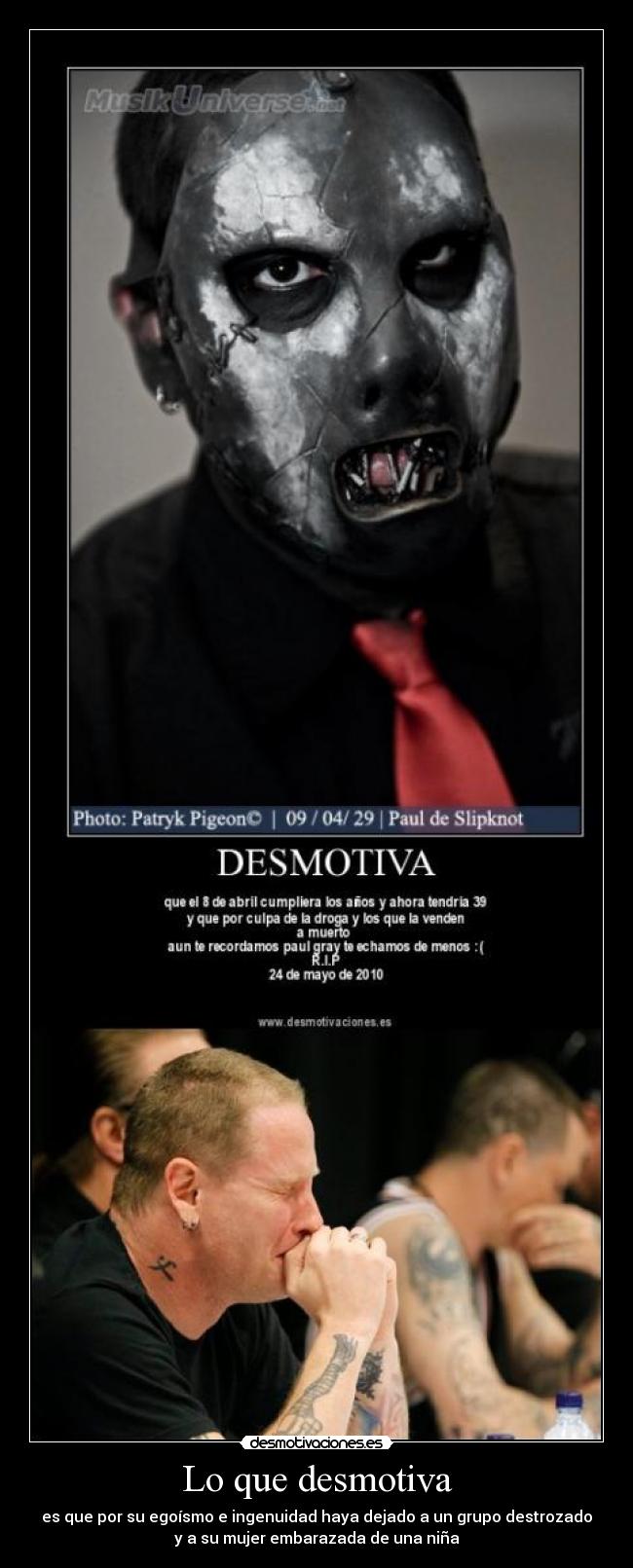 Lo que desmotiva - 