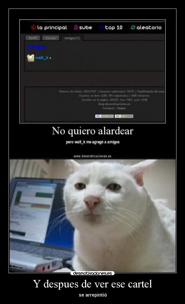 Y despues de ver ese cartel -