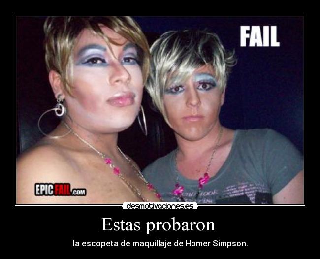 Estas probaron - la escopeta de maquillaje de Homer Simpson.