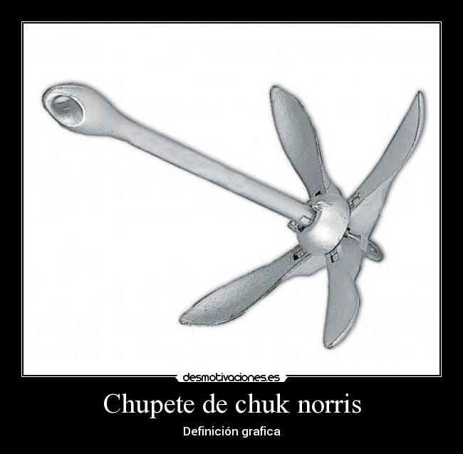 Chupete de chuk norris - Definición grafica