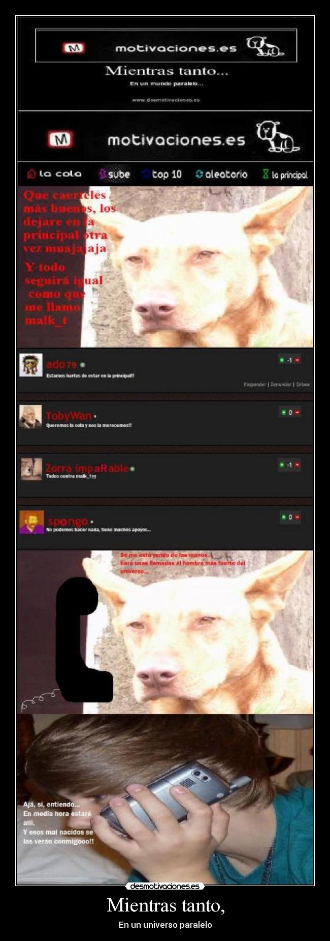 Mientras tanto, - En un universo paralelo