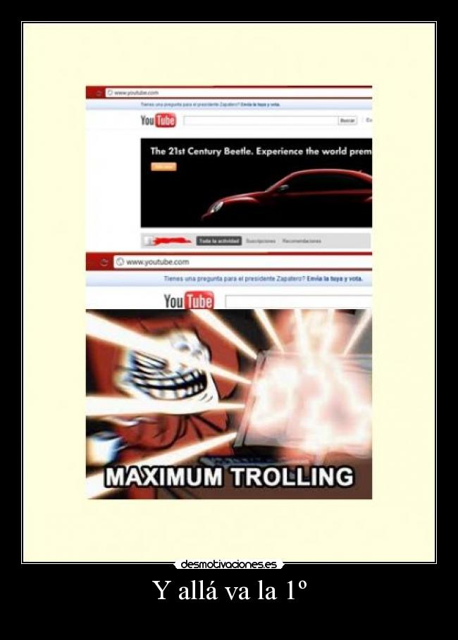 Y allá va la 1º - 
