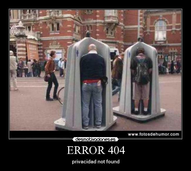 ERROR 404 - privacidad not found