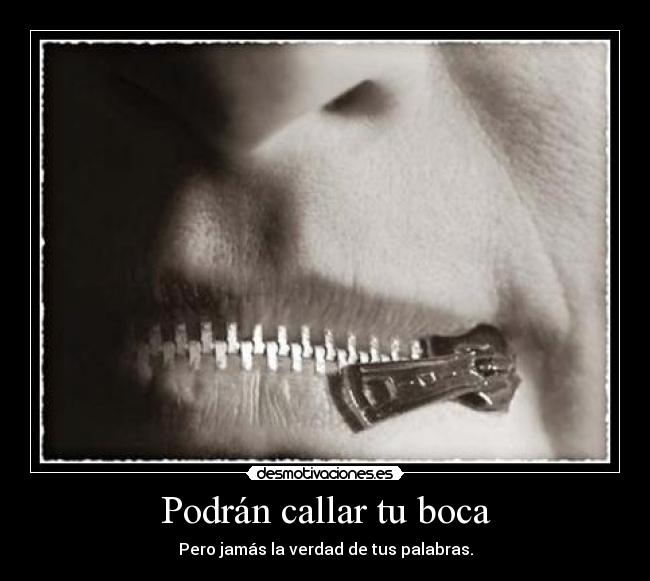 Podrán callar tu boca -