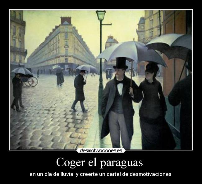 Coger el paraguas  - 