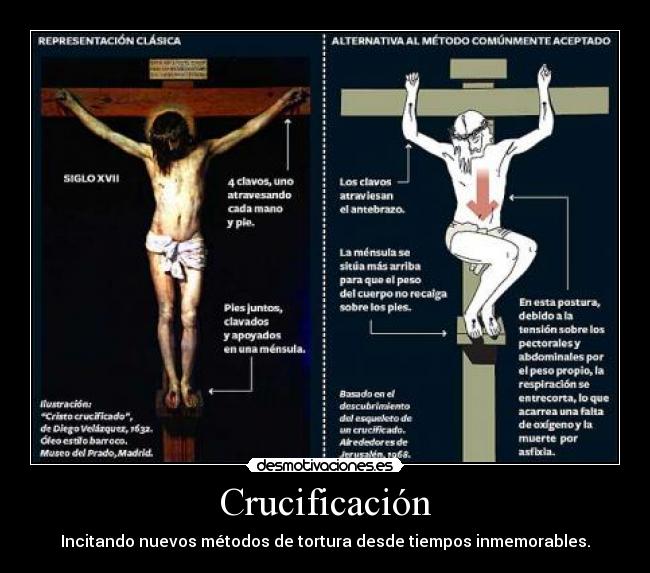 Crucificación - Incitando nuevos métodos de tortura desde tiempos inmemorables.