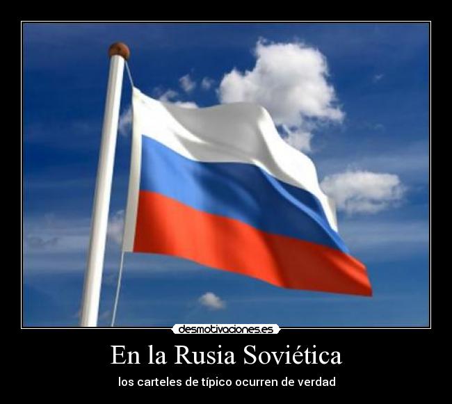 En la Rusia Soviética - los carteles de típico ocurren de verdad