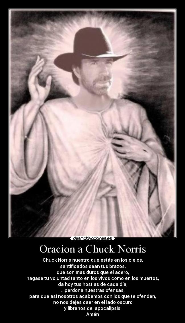 Oracion a Chuck Norris -
