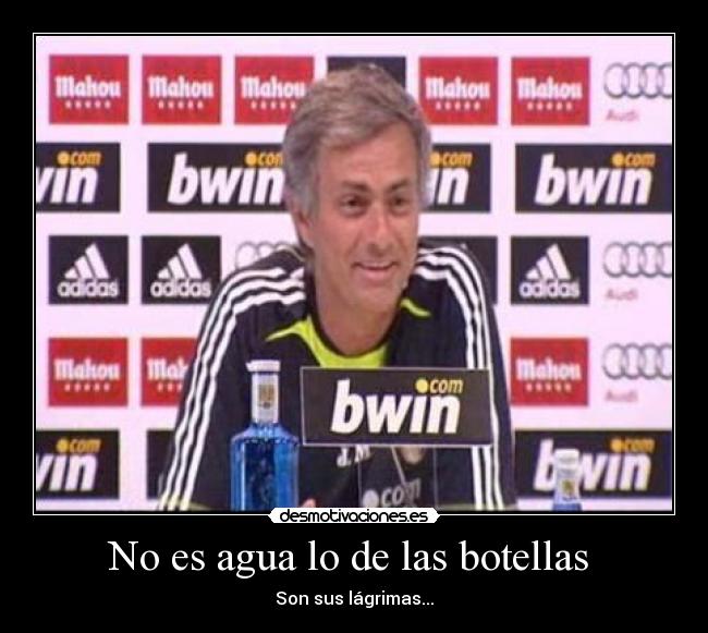 No es agua lo de las botellas -