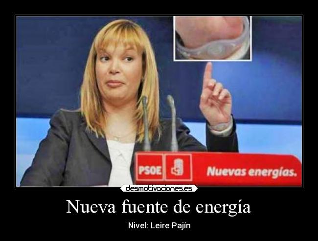 Nueva fuente de energía - Nivel: Leire Pajín