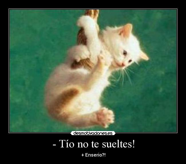 - Tío no te sueltes! -
