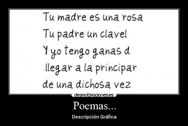 Poemas... - Descripción Gráfica
