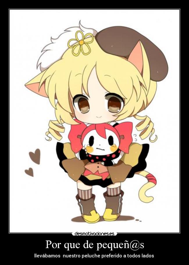 Por que de pequeñ@s - llevábamos  nuestro peluche preferido a todos lados 