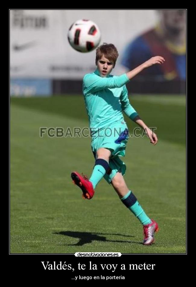 Valdés, te la voy a meter - ...y luego en la porteria