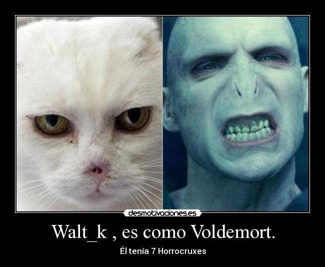 Walt_k , es como Voldemort. - Él tenía 7 Horrocruxes