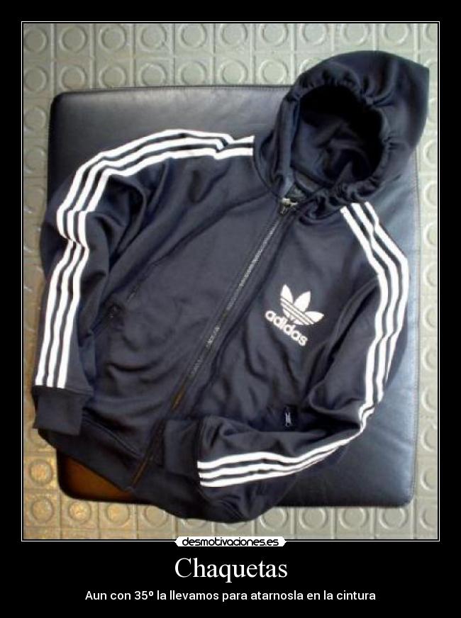 Chaquetas - Aun con 35º la llevamos para atarnosla en la cintura