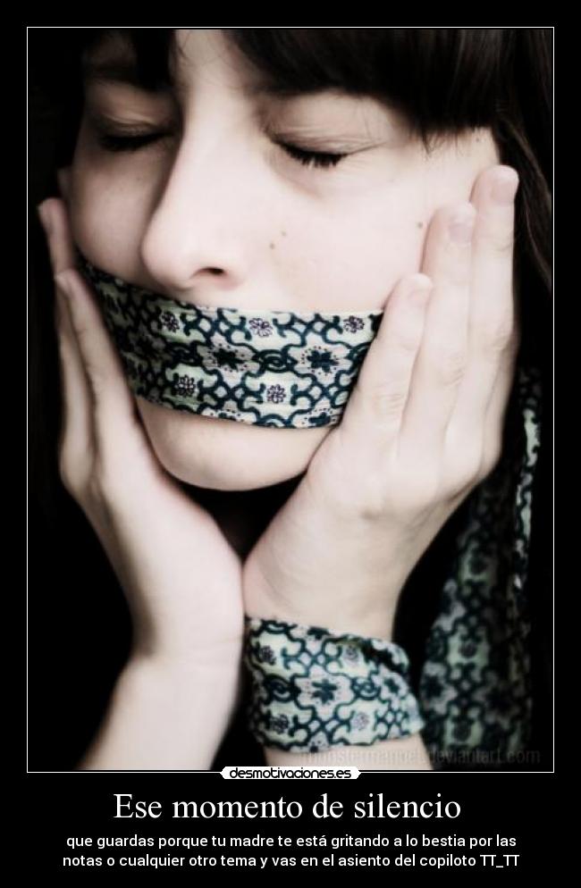 Ese momento de silencio -