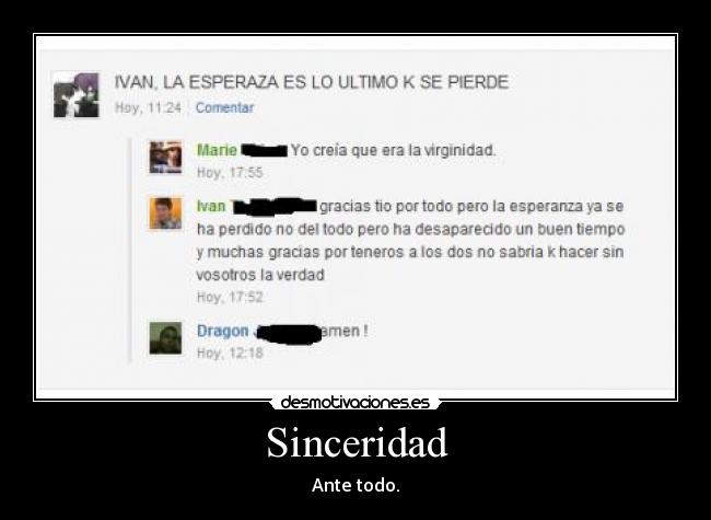 Sinceridad -