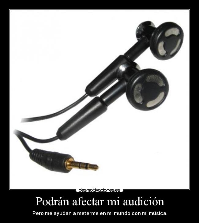 carteles musica audifonos desmotivaciones