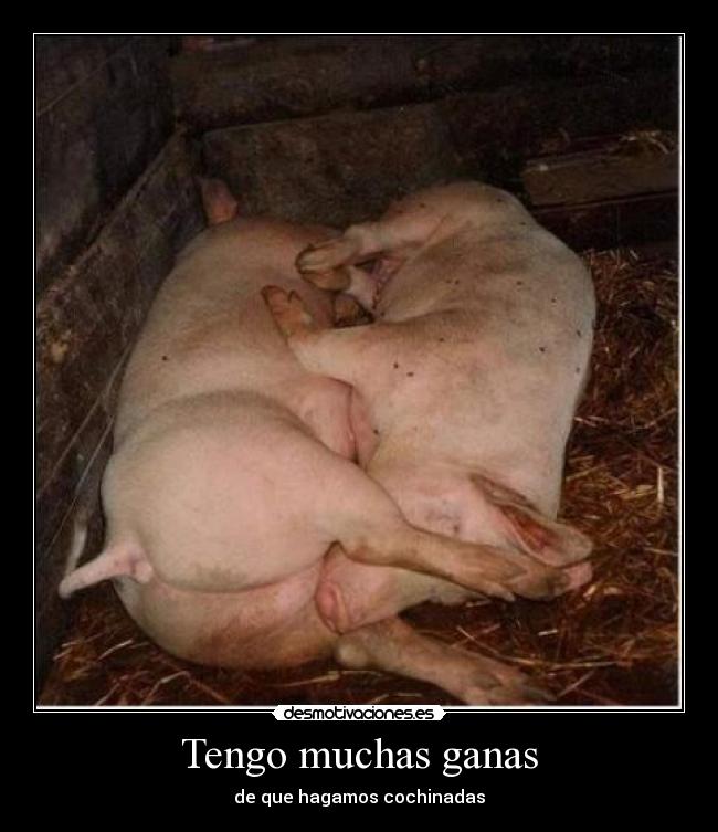 Tengo muchas ganas -