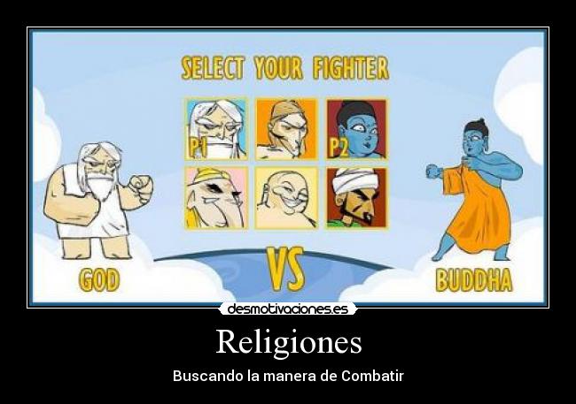 carteles religiones desmotivaciones