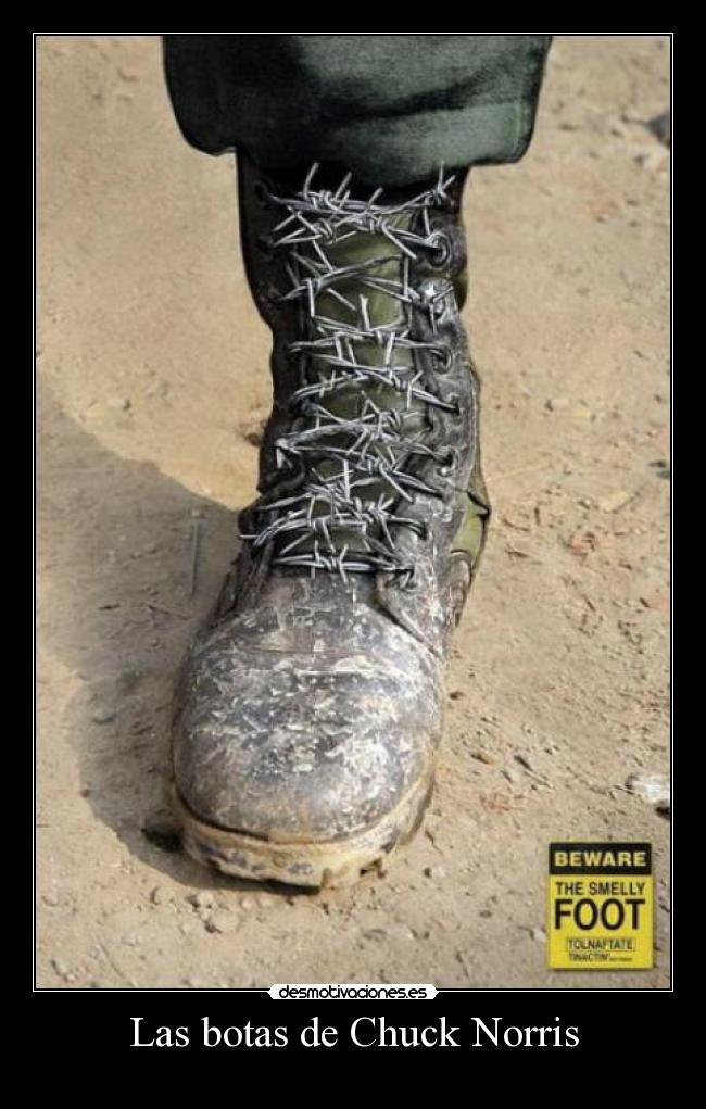 Las botas de Chuck Norris -