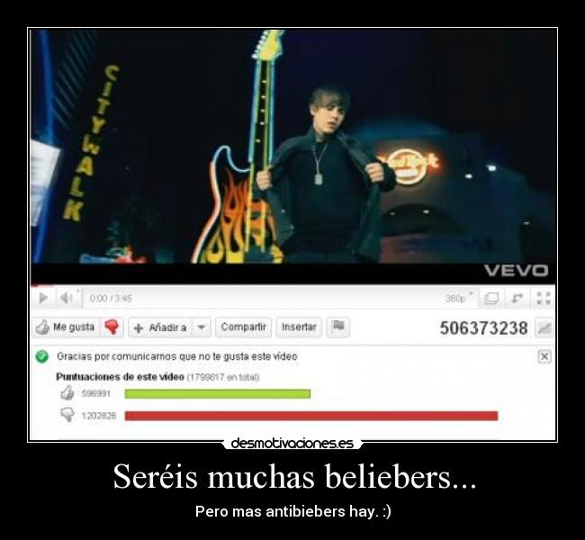 Seréis muchas beliebers... -