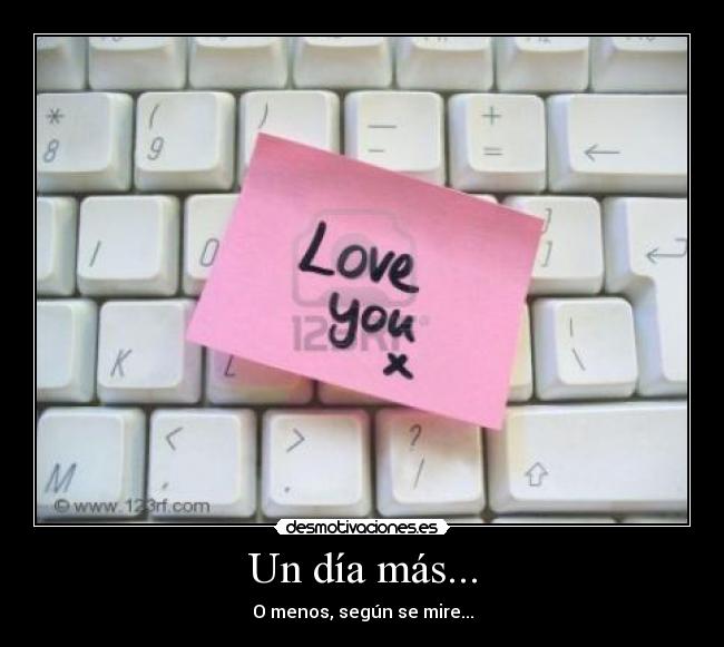 Un día más... - O menos, según se mire...