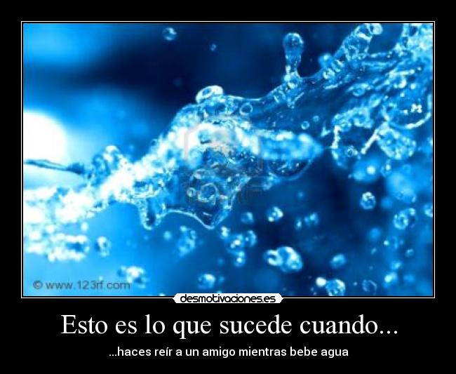 Esto es lo que sucede cuando... -