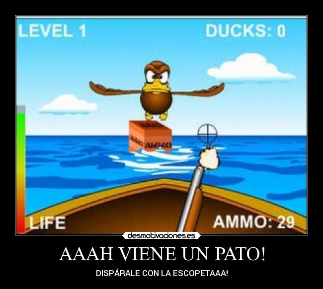 AAAH VIENE UN PATO! - DISPÁRALE CON LA ESCOPETAAA!