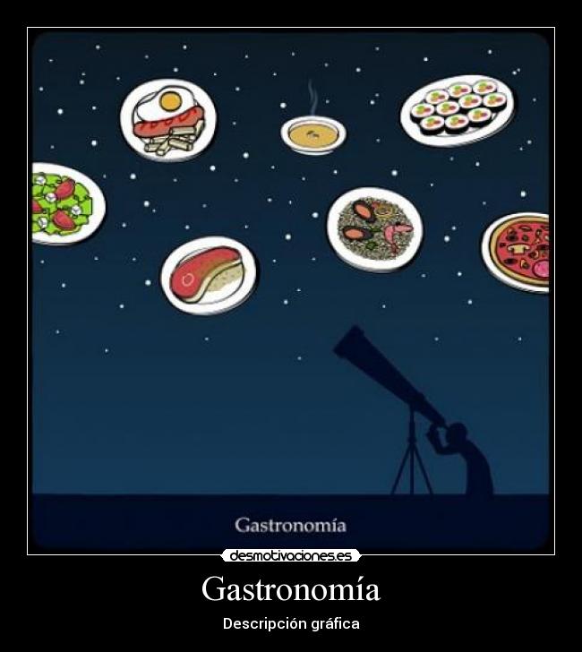Gastronomía - Descripción gráfica