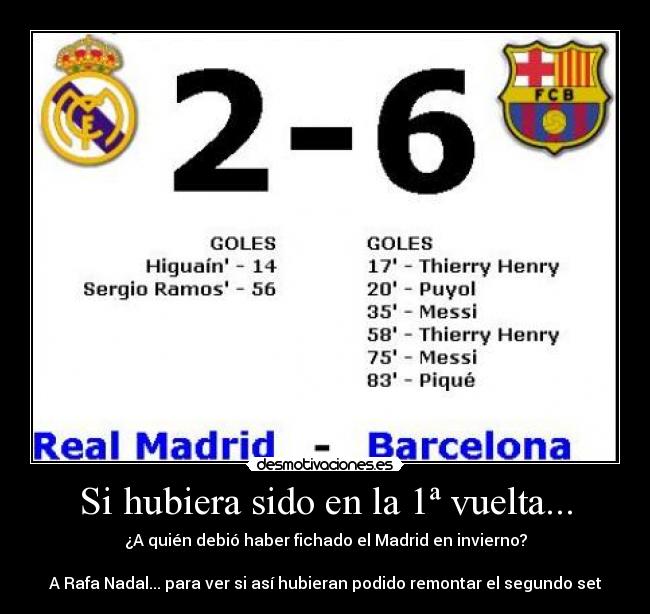 Si hubiera sido en la 1ª vuelta... -